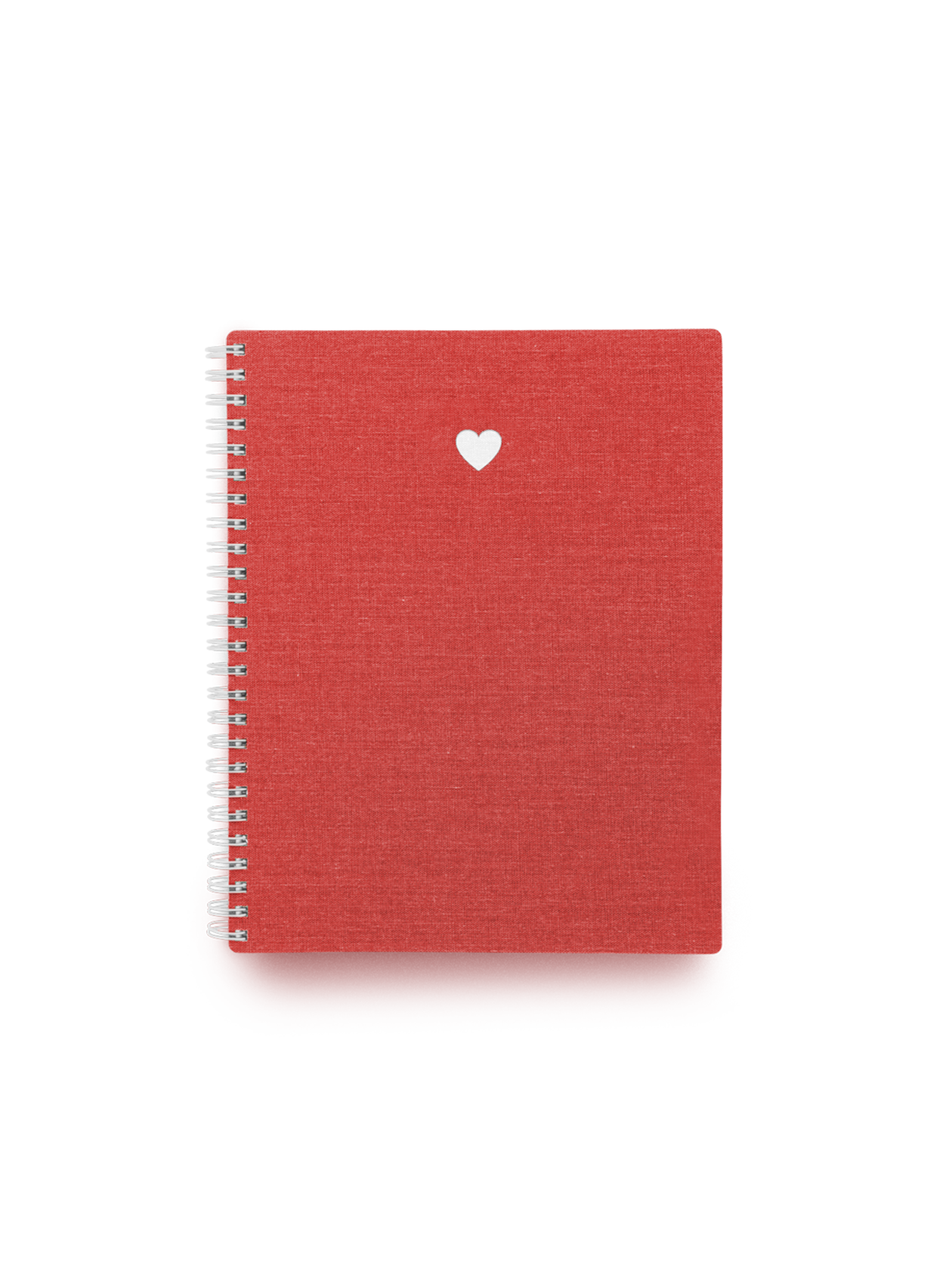 "Heart" Workbook in Strawberry Red: Grid/Blank Pages