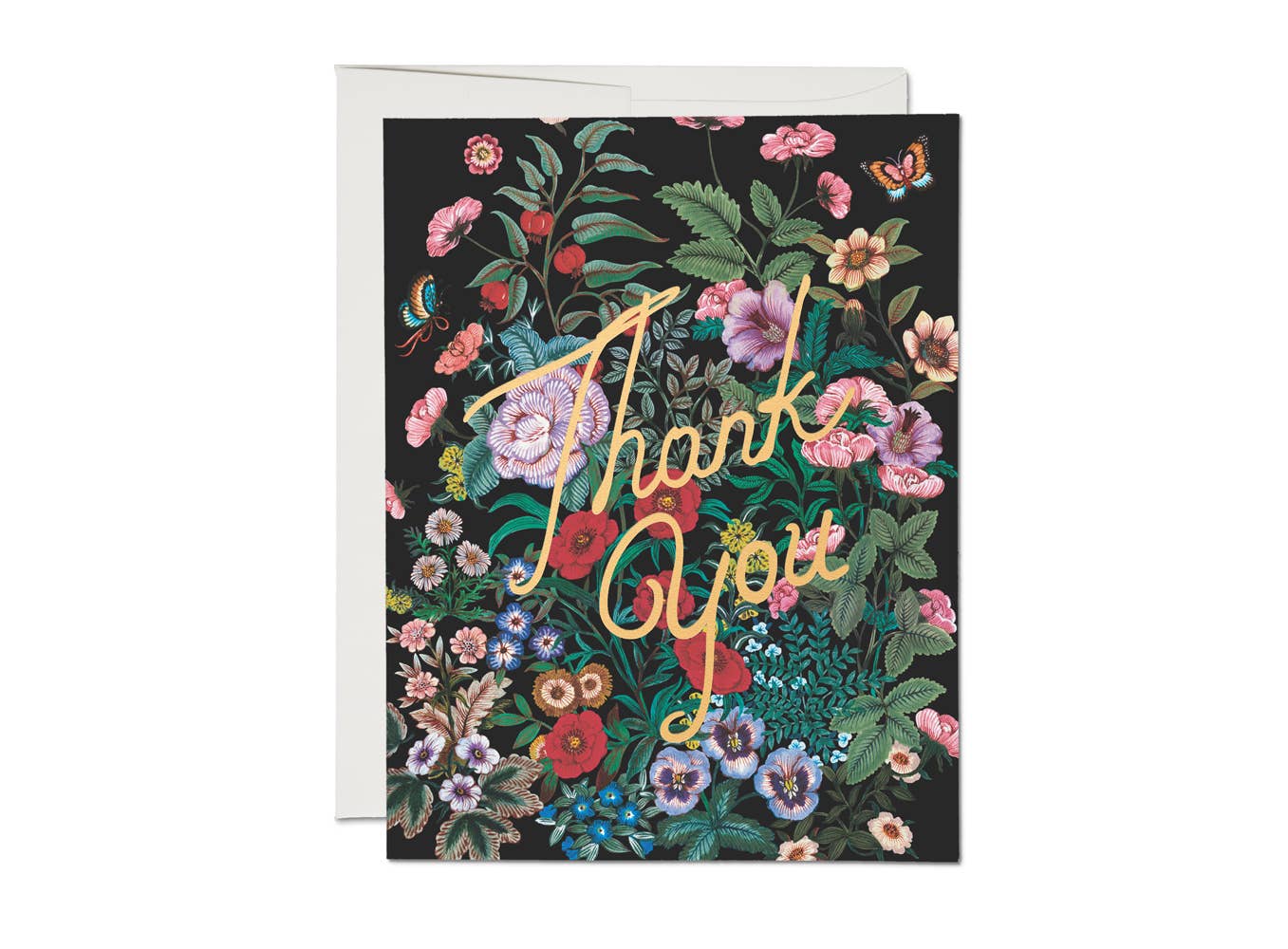 "Botanical Garden Thank You" Foiled Greeting Card