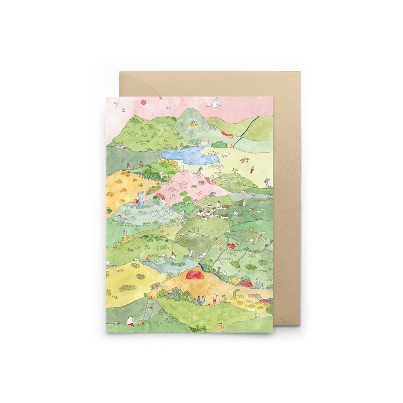 "Auvergne Map" Card