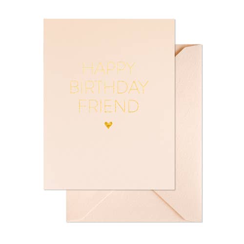 "Happy Birthday Friend" Card