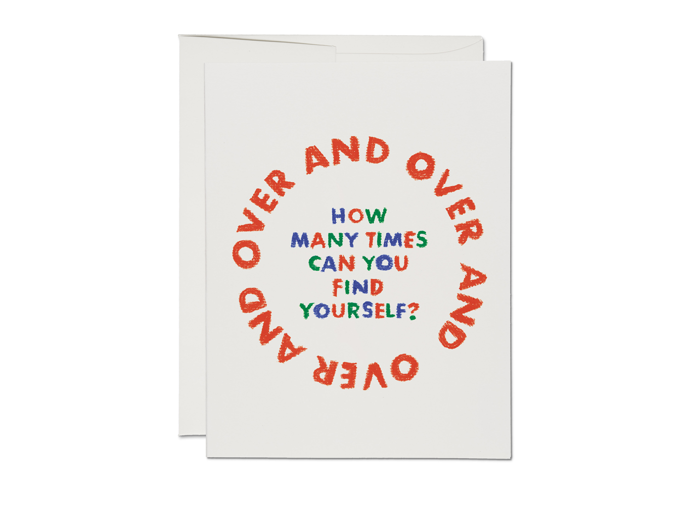 "Over and Over" Greeting Card