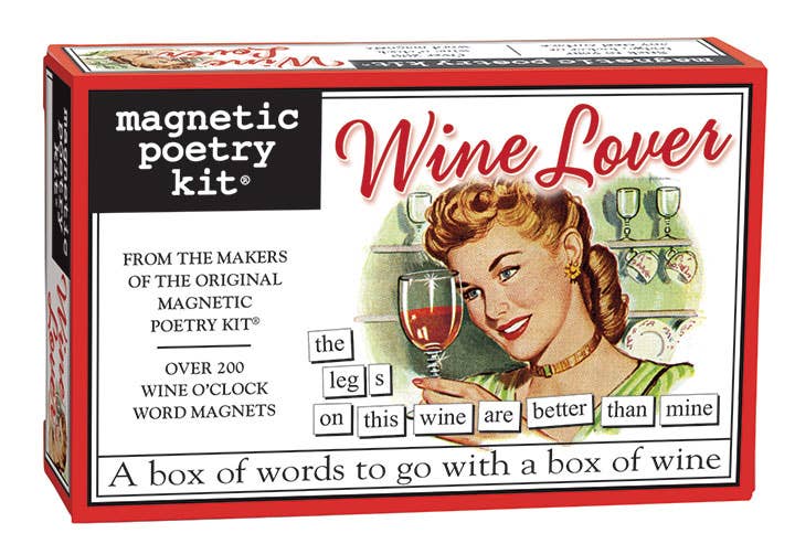 "Wine Lover" Magnetic Poetry Kit
