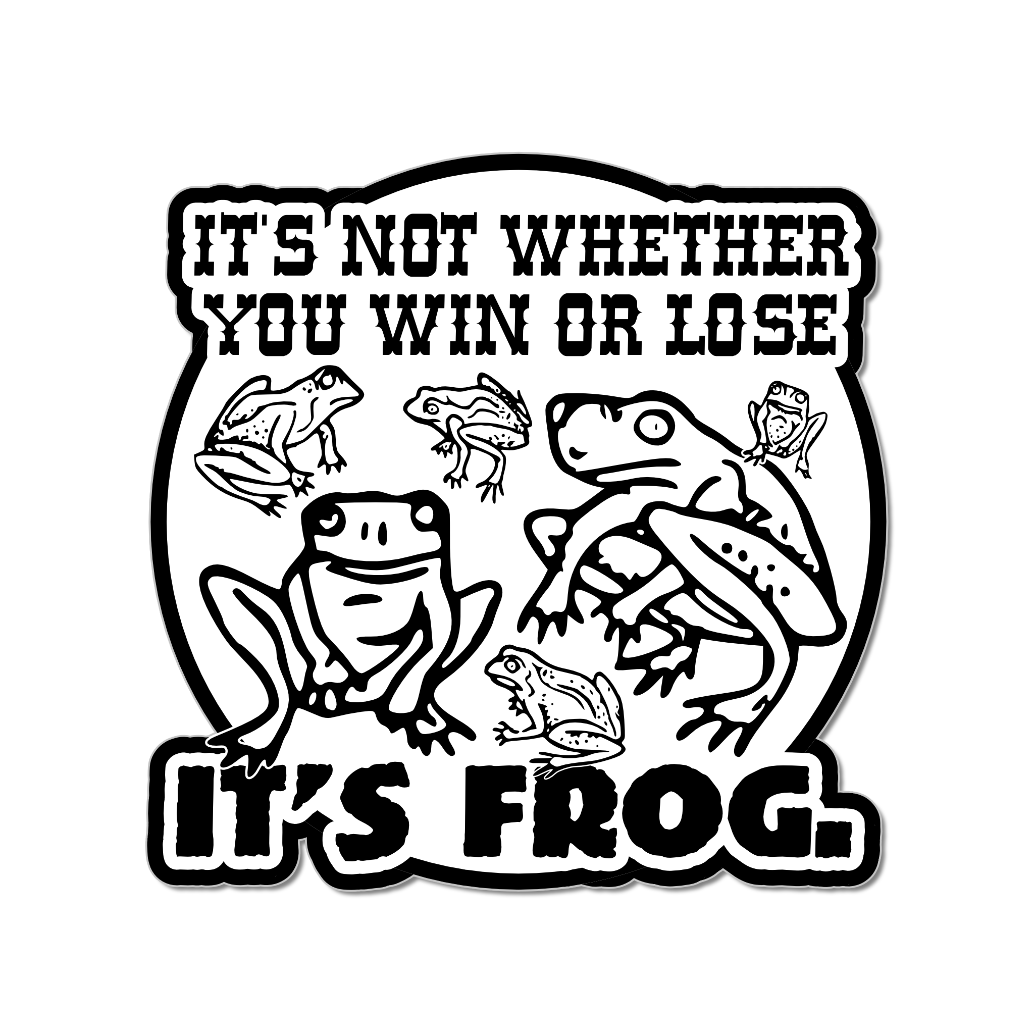 "It's Frog" Sticker