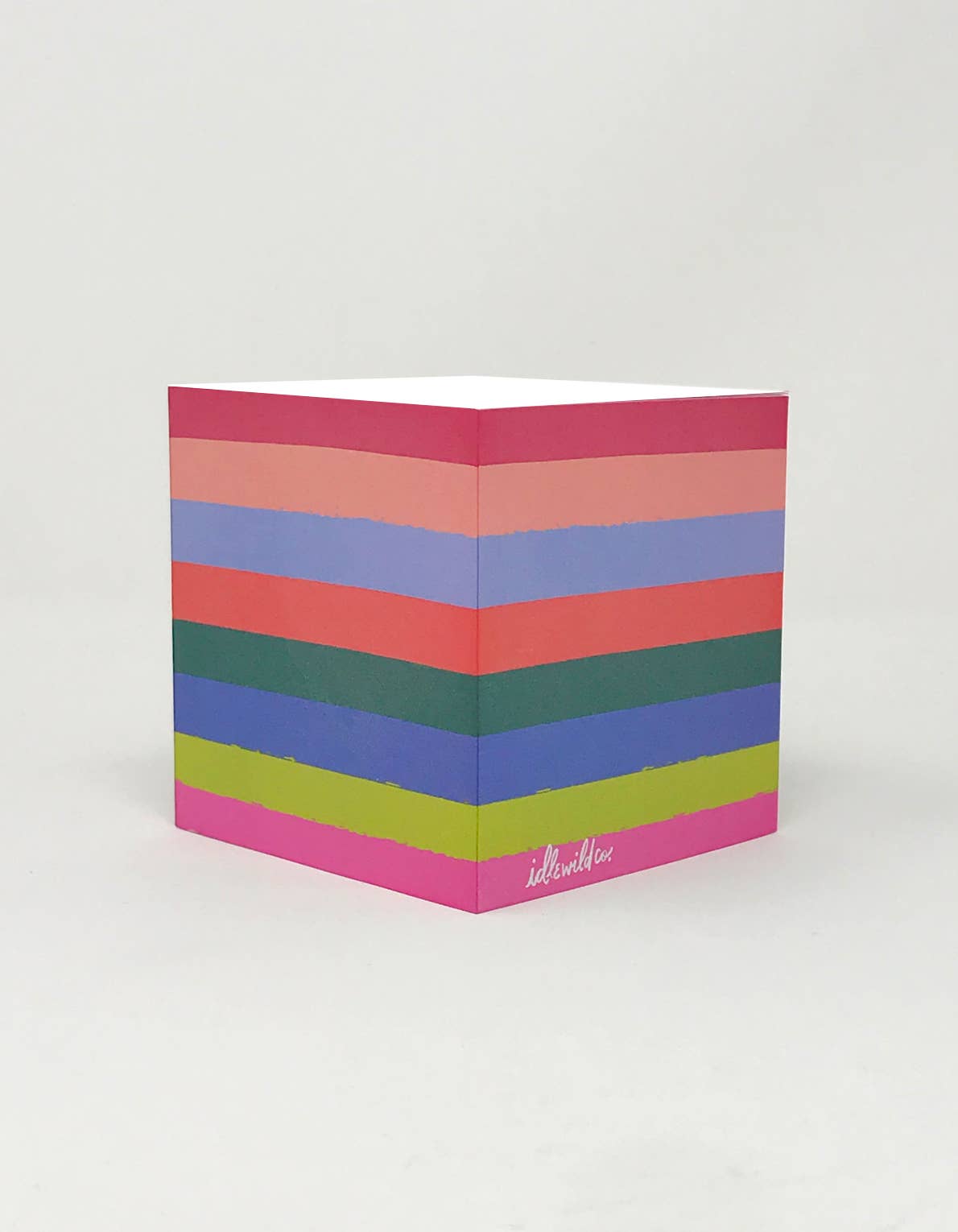 "Rainbow" Sticky Note Cube