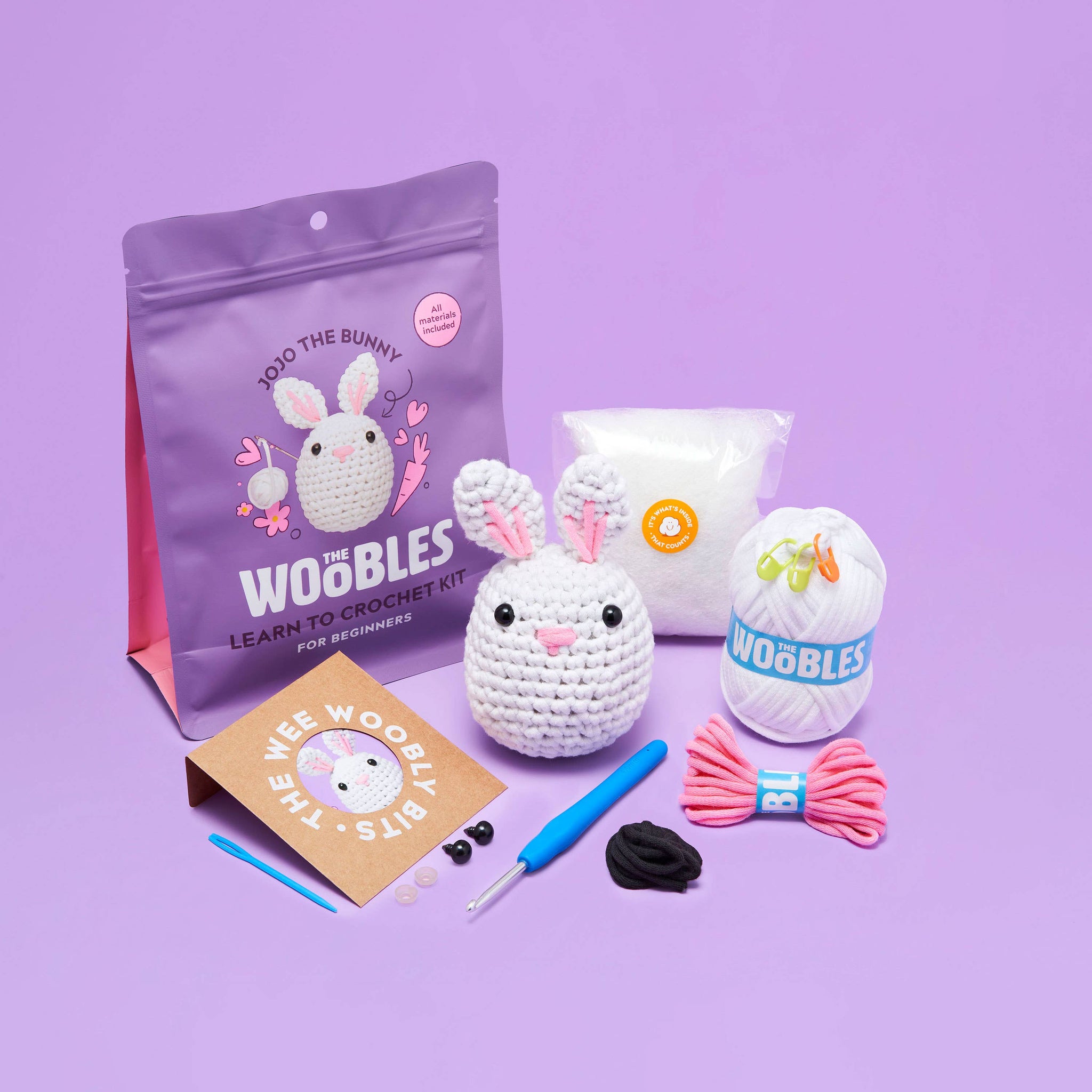 "Jojo the Bunny" Beginner Crochet Kit - The Woobles