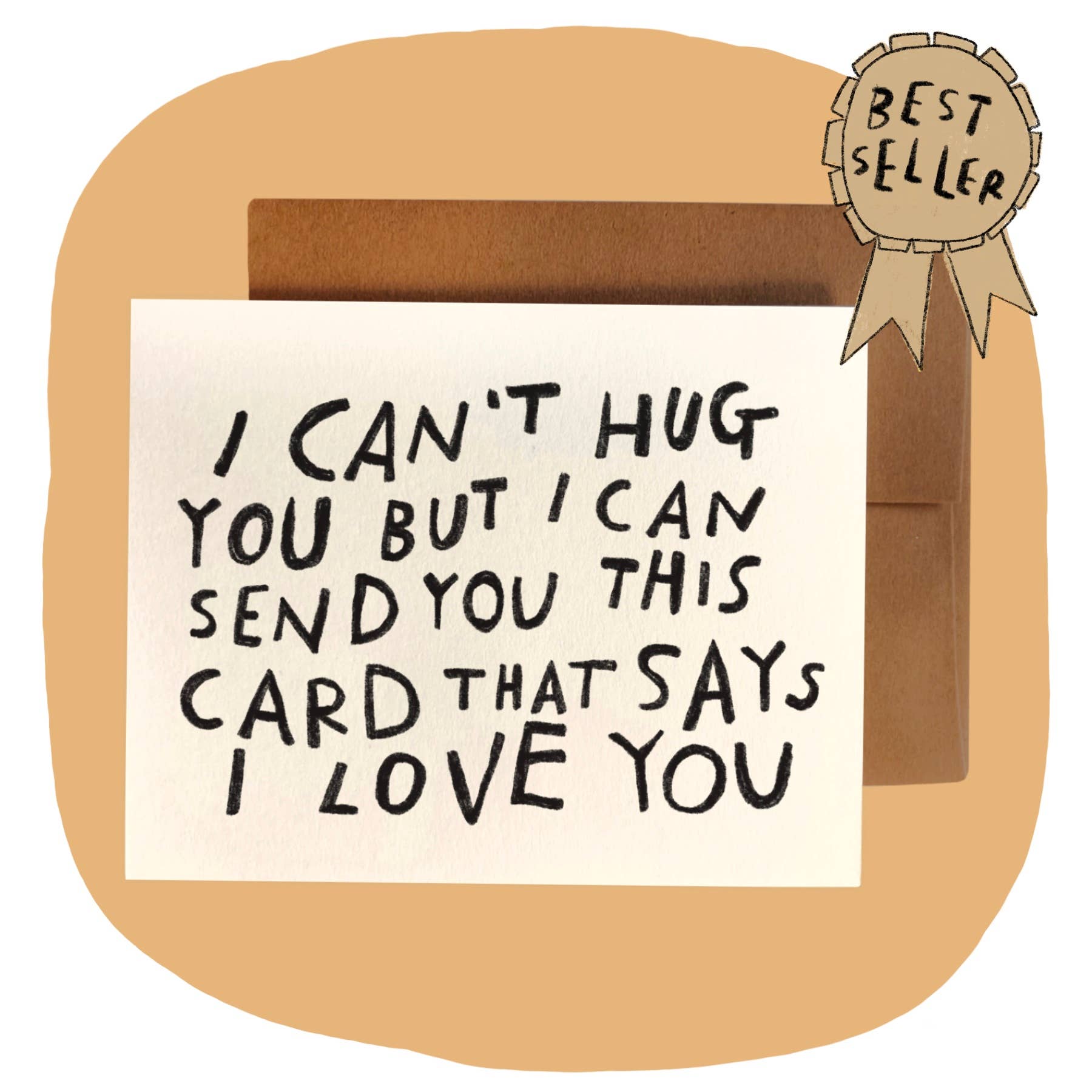 "CAN’T HUG YOU" Greeting Card