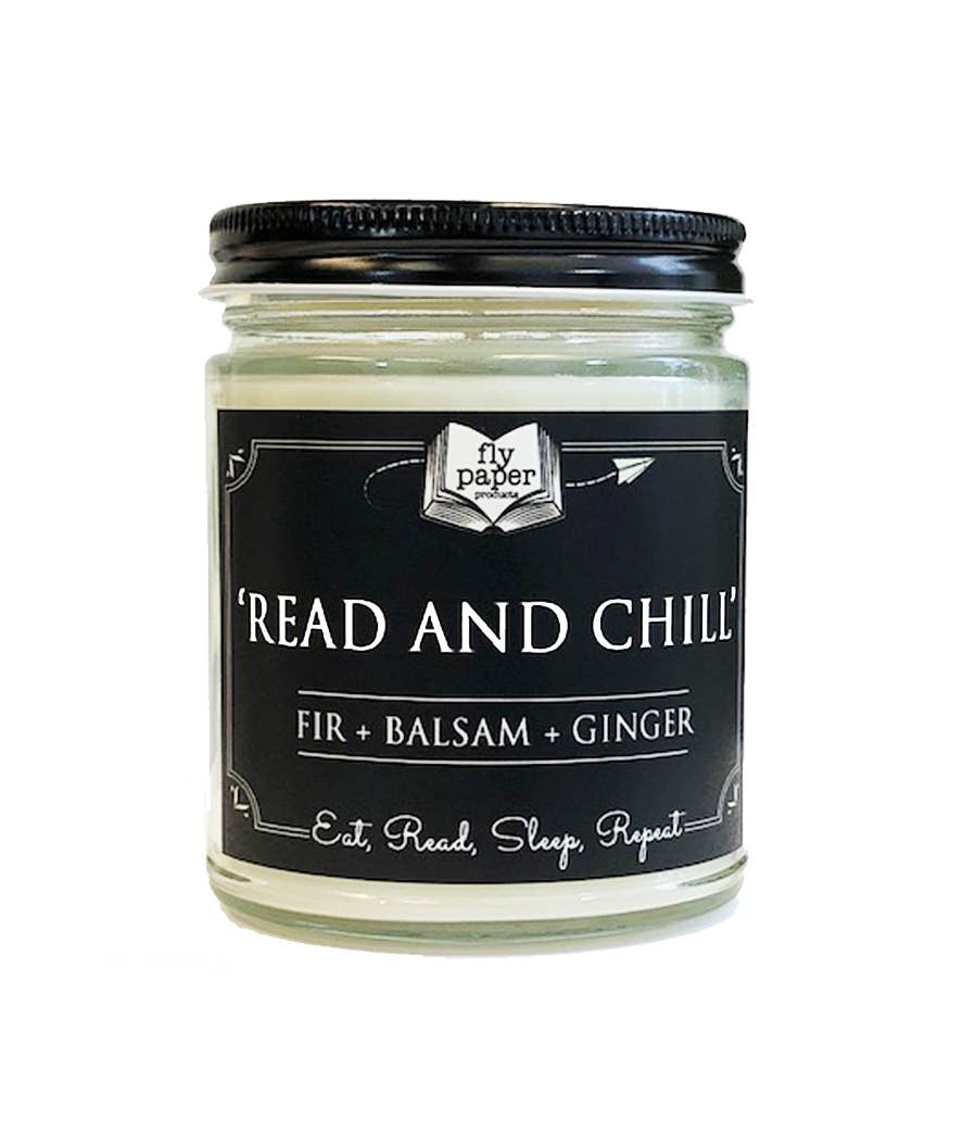Read and Chill- 9 oz Glass  Soy Candle