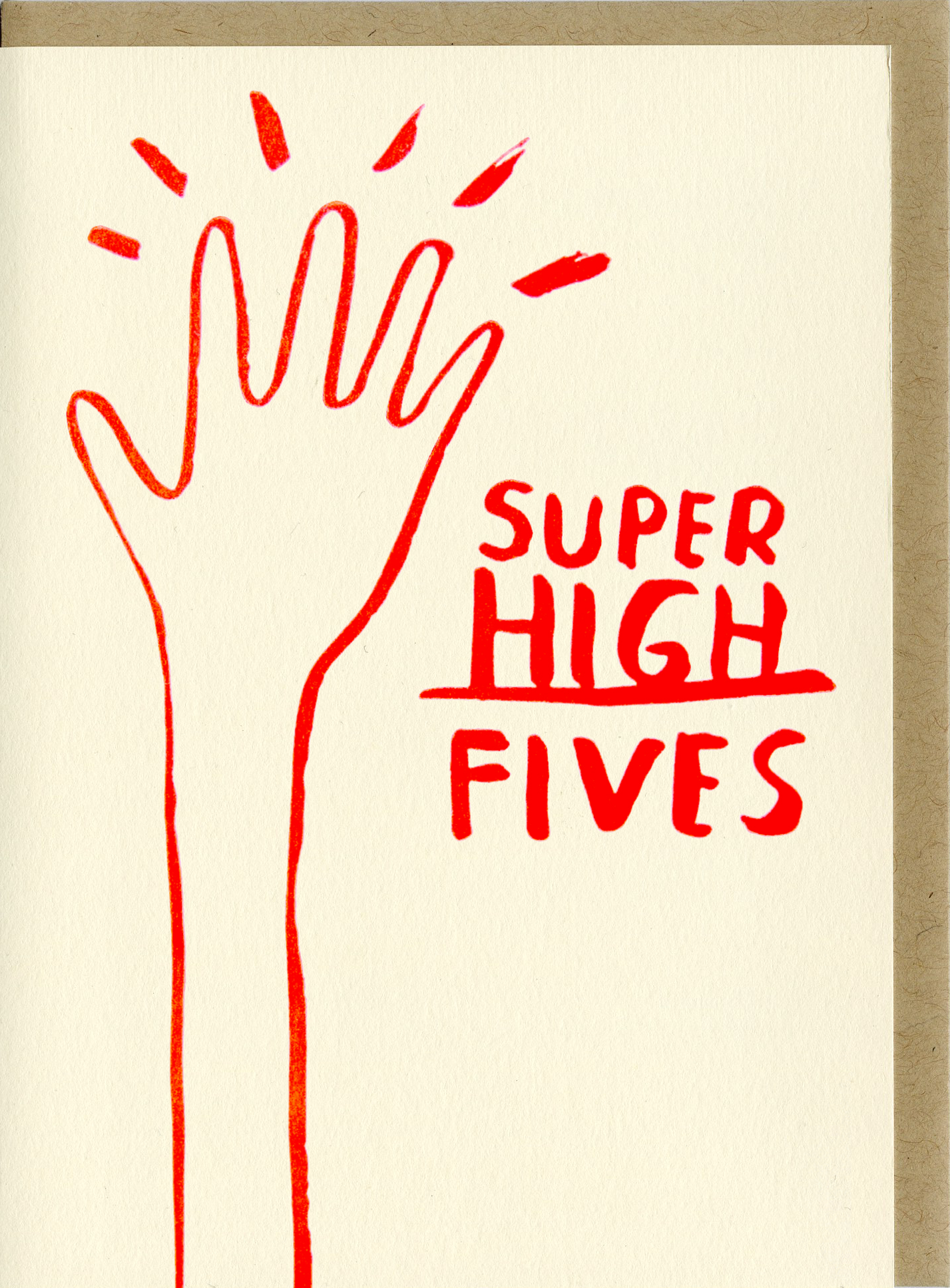 "Super High Fives" Card