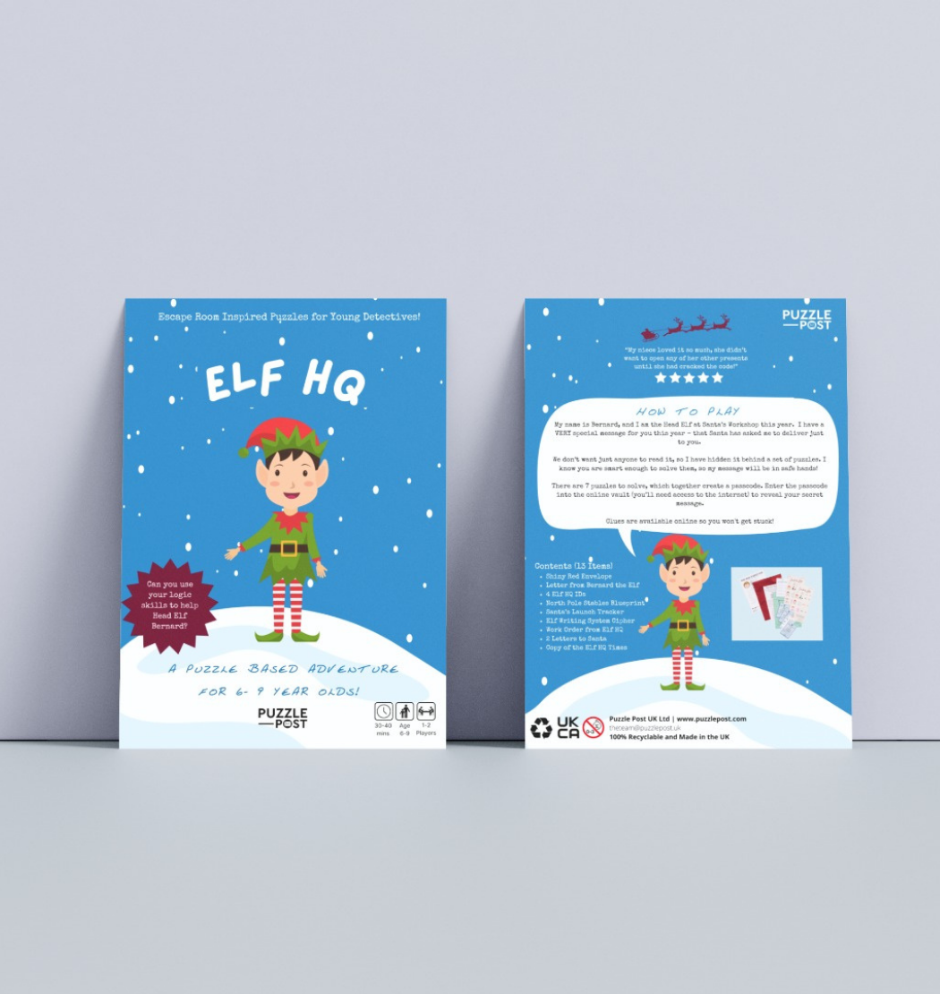 Elf HQ: An Christmas Escape Room Inspired Puzzle for Young Detectives (Ages 6-9)