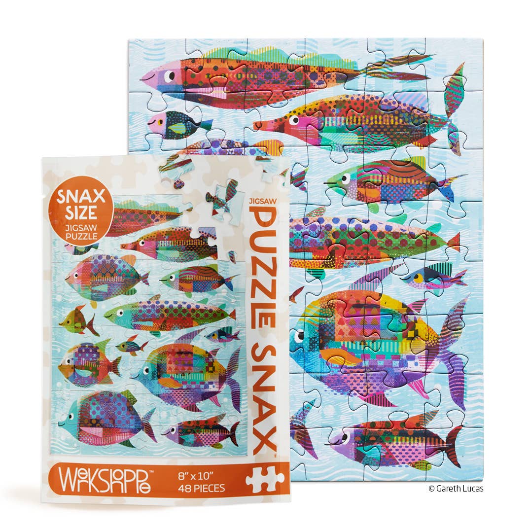 "Fishes" Kids Puzzle Snax - 48 Piece