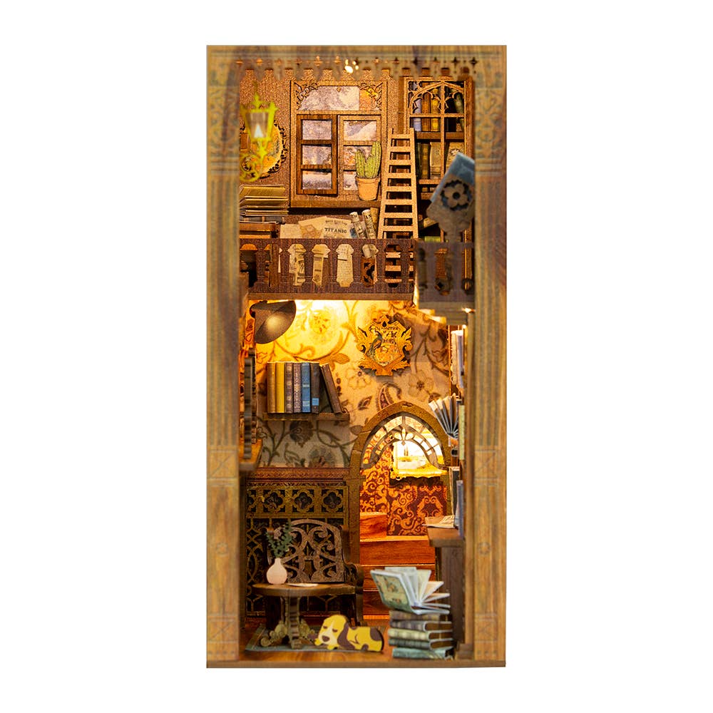 DIY Miniature Book Nook Kit: Eternal Bookstore