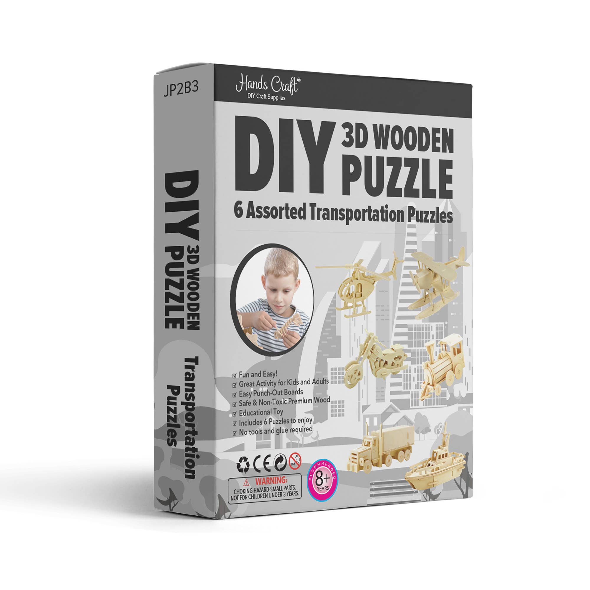3D Wooden Puzzle Bundle Pack: Transportation