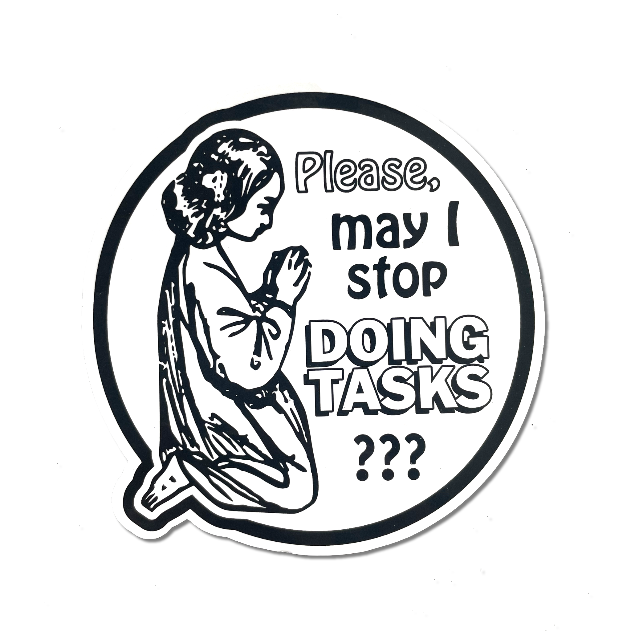 "Doing Tasks" Sticker