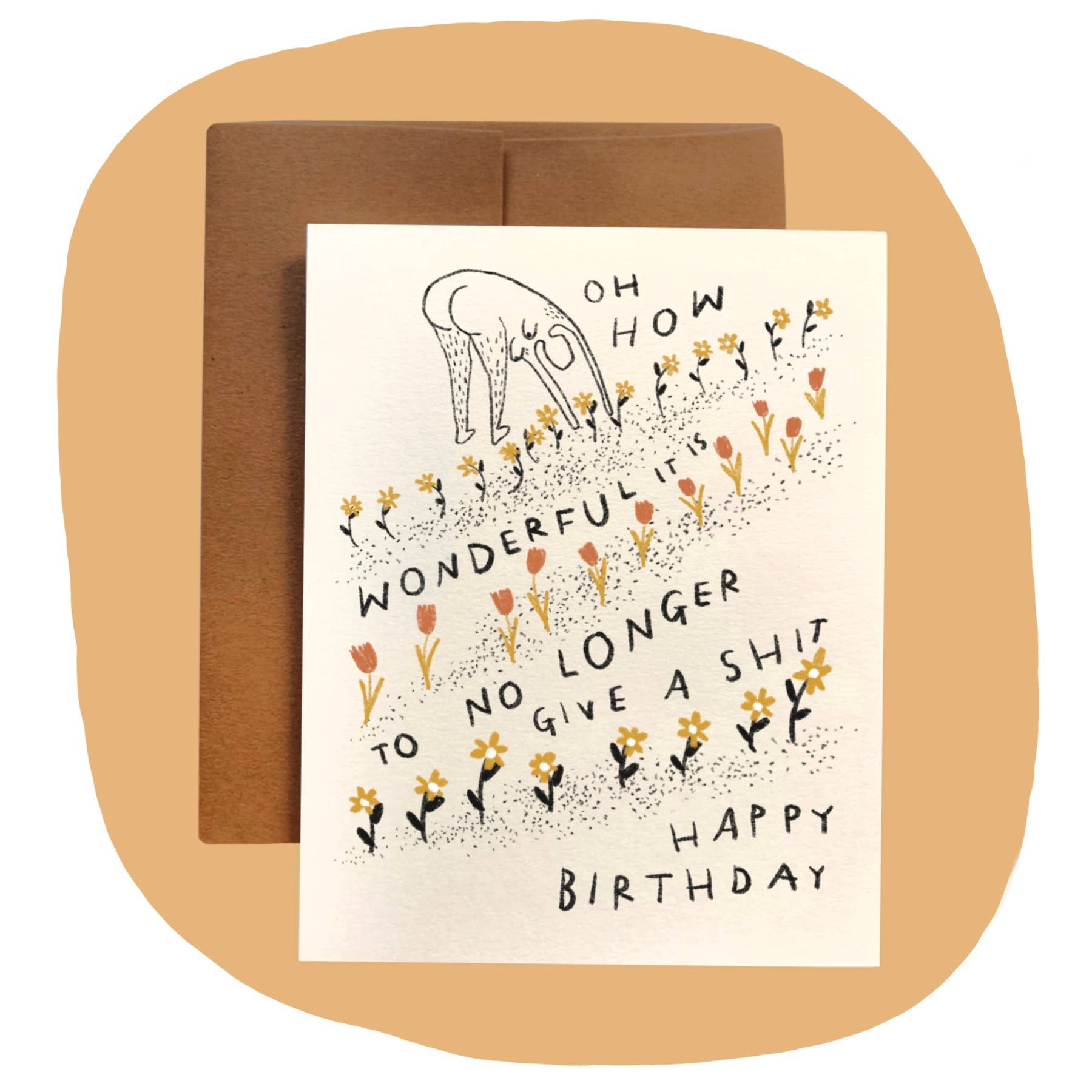 "NO LONGER GIVE A SHIT" Birthday Card
