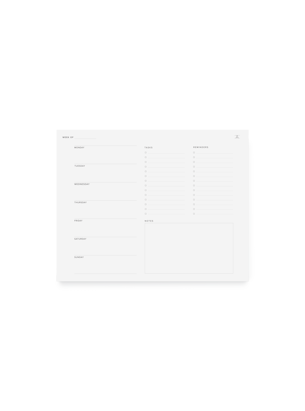 Weekly Task Pad