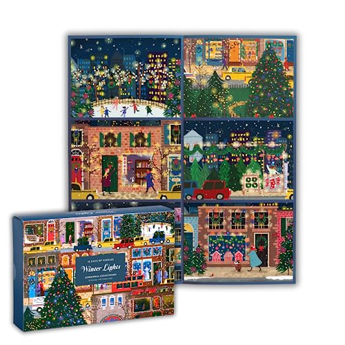 Joy Laforme Winter Lights 12 Days of Puzzles Holiday Countdown - Galison Cover Image