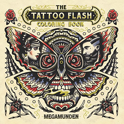 Tattoo Flash Coloring Book: For Adults (Mindfulness Coloring, Tattoo, Activity Book) - Megamunden Cover Image