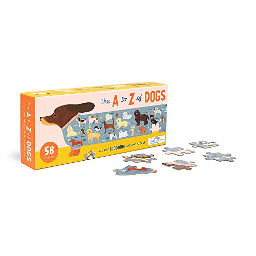 A to Z of Dogs 58 Piece Puzzle: A Very Looooong Jigsaw Puzzle - Kim, Seungyoun Cover Image