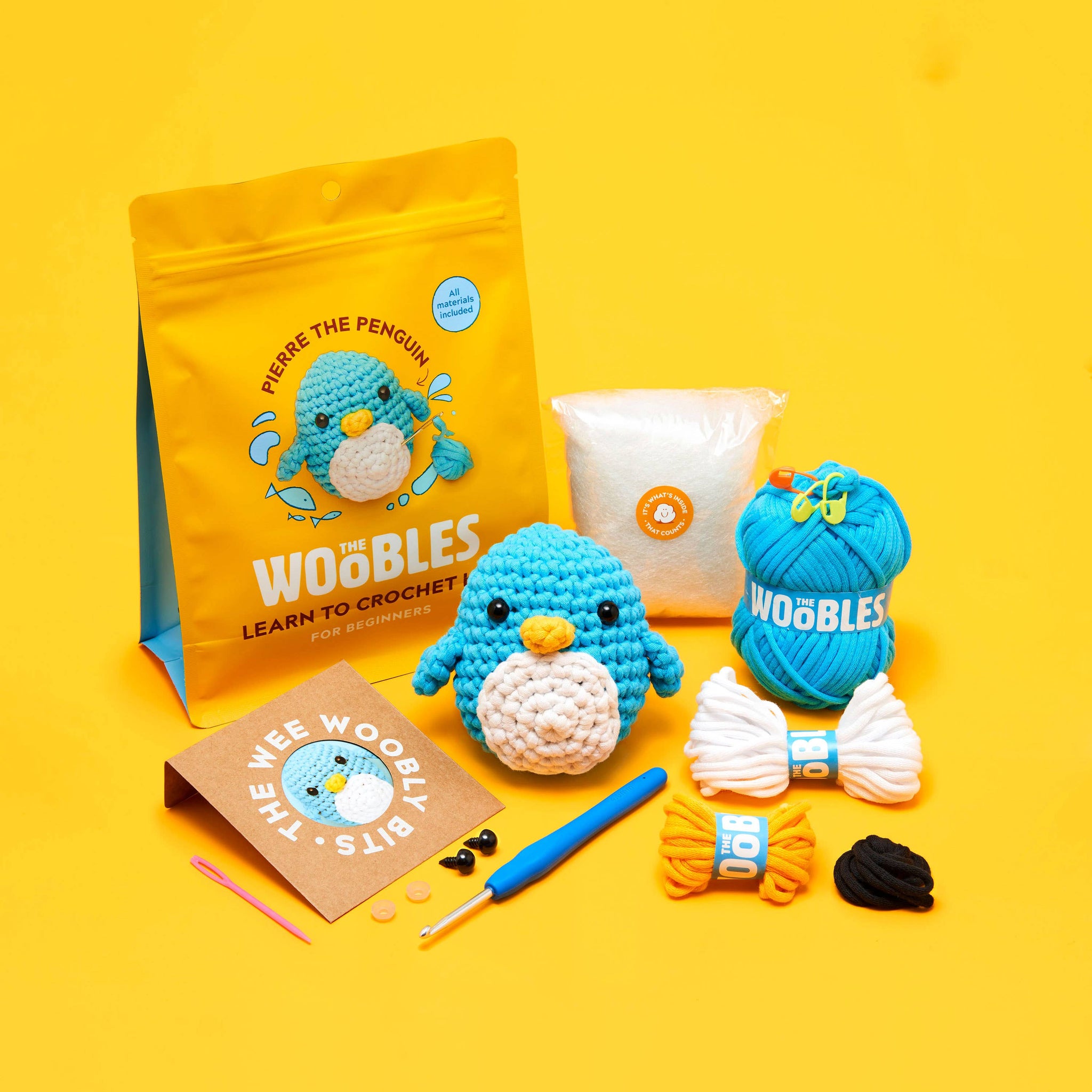 "Pierre the Penguin" Beginner Crochet Kit - The Woobles