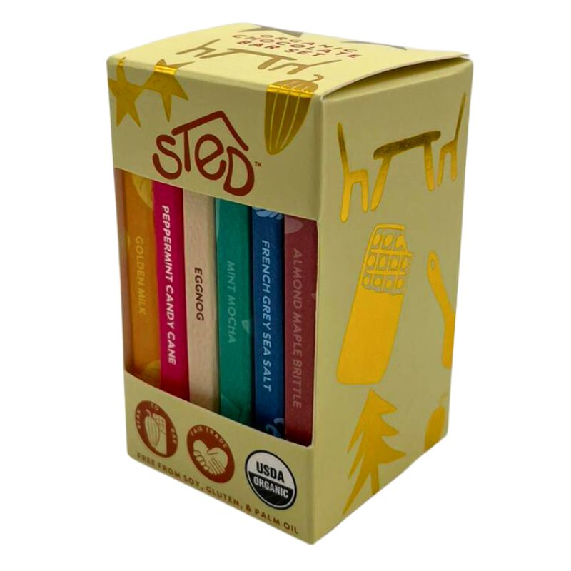 Sted's Winter Seasonal Mini Chocolate Bars (6-Pack)