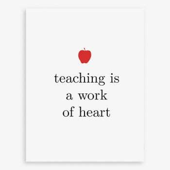 "Teaching Heart" Card