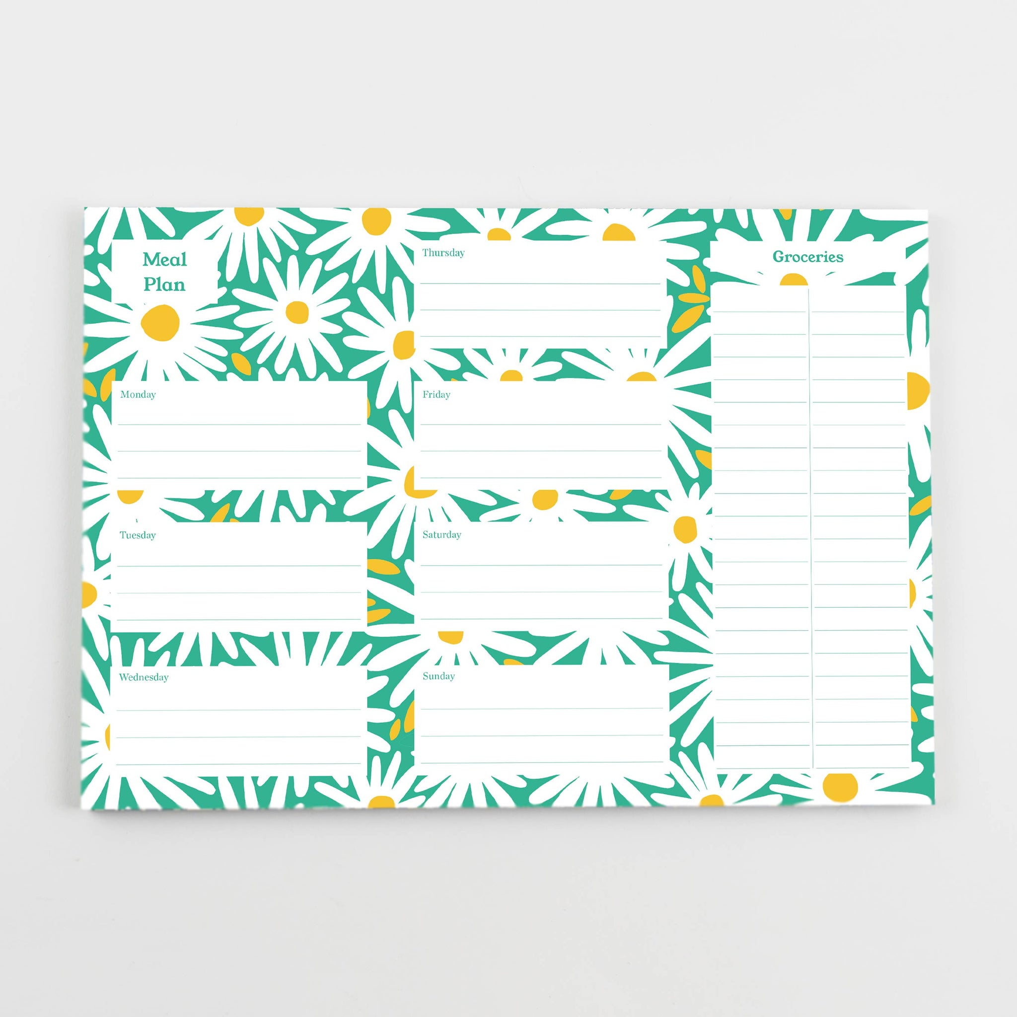 "Daisy Print" Meal Planner