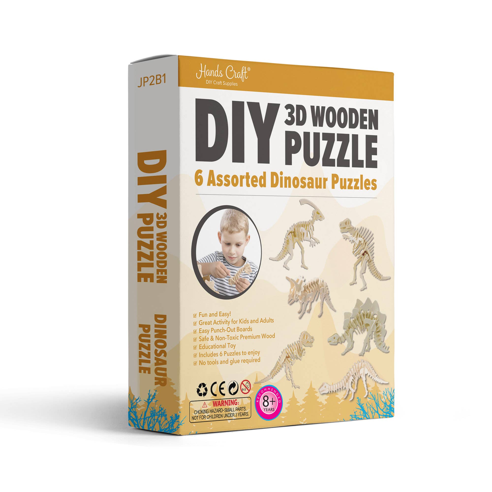 3D Wooden Puzzle Bundle Pack: Dinosaur