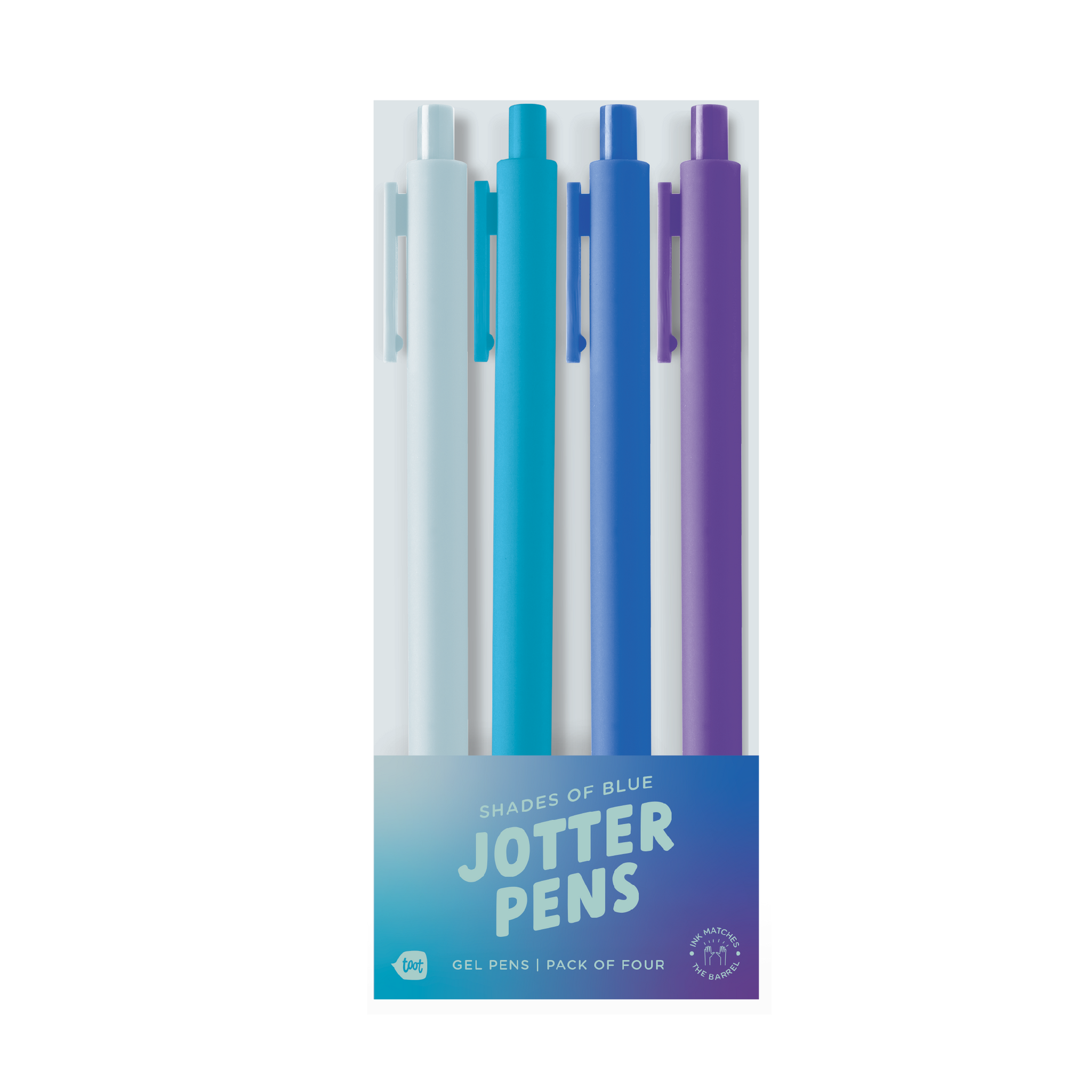 "Shades of Blue" Jotter Pens - Set of 4