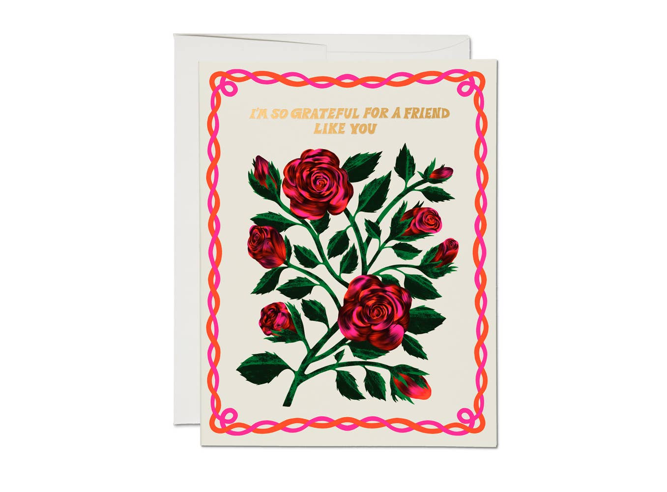 "Grateful Roses" Friendship Greeting Card