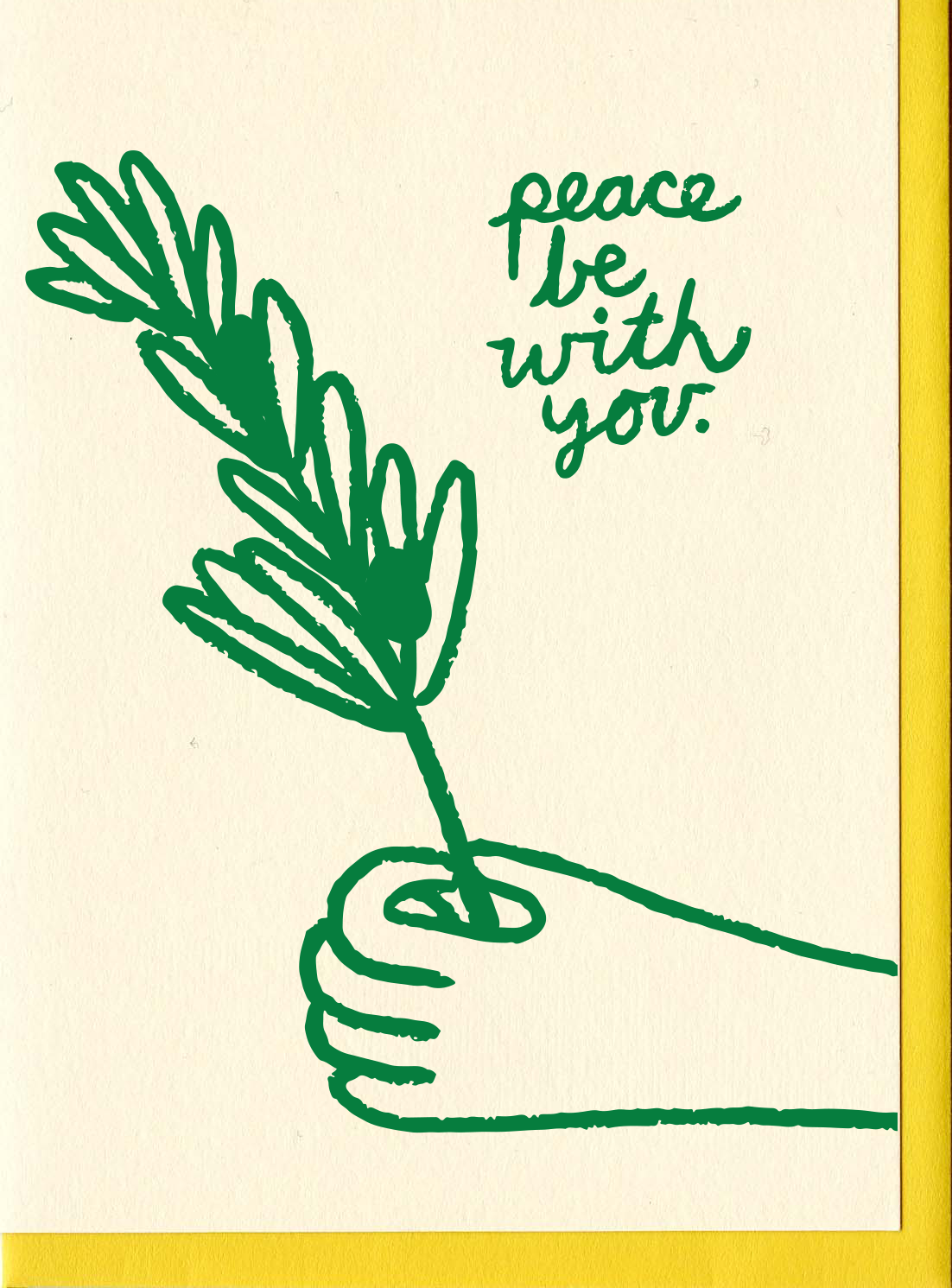 "Peace Be With You" Card