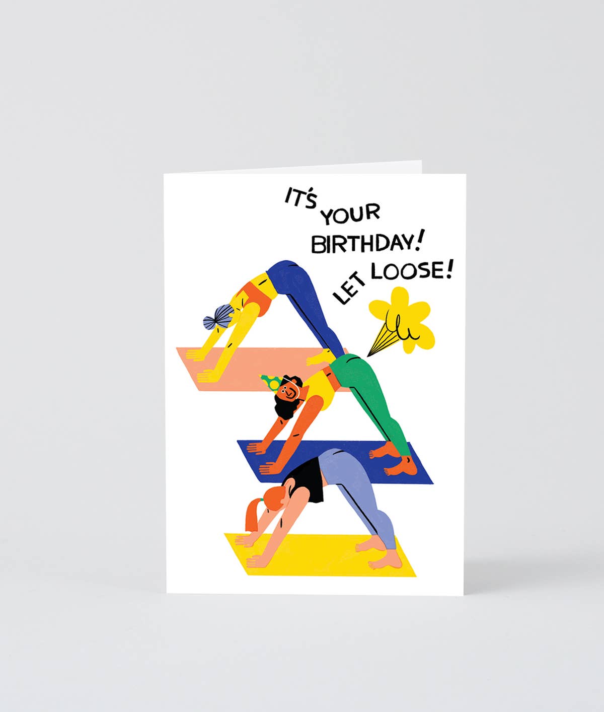 "Let Loose Birthday Yoga" Card
