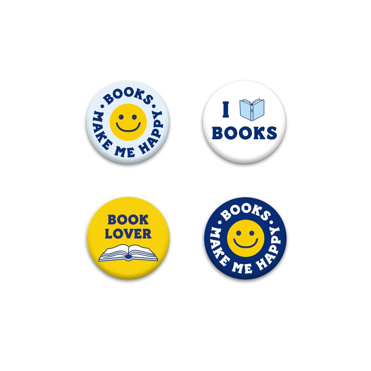 "Happy Books" Magnet Set