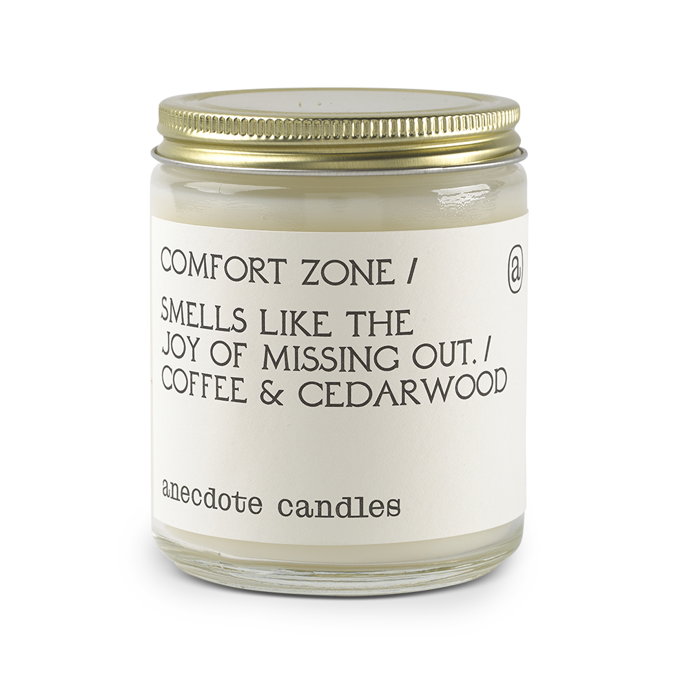 Comfort Zone (Coffee & Cedarwood) Glass Jar Candle
