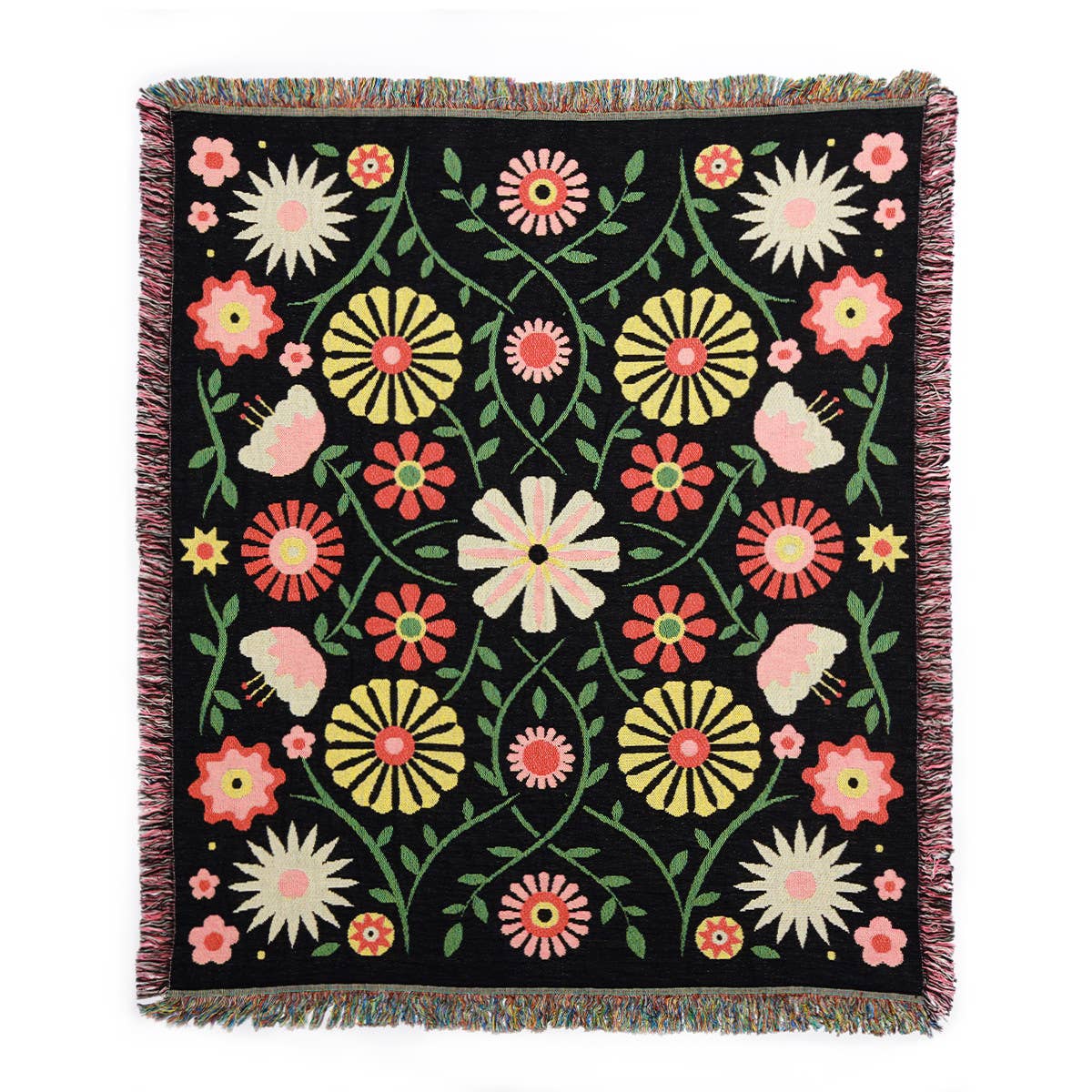 "Floral Vines" Throw Blanket