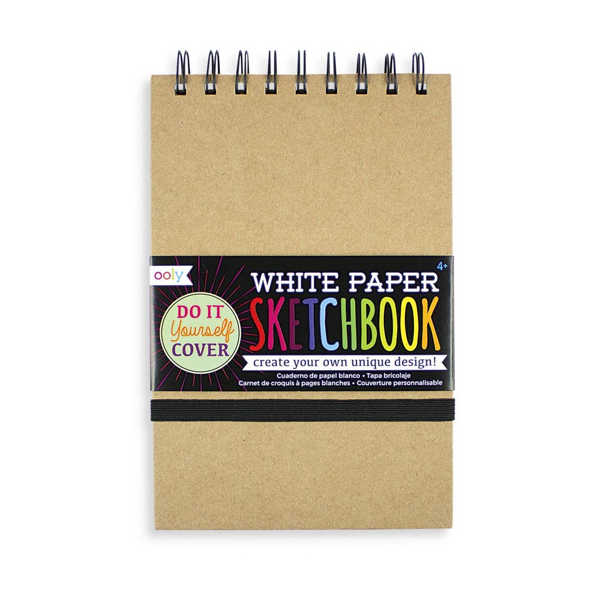 DIY Cover Sketchbook - White Paper (5" x 7.5")