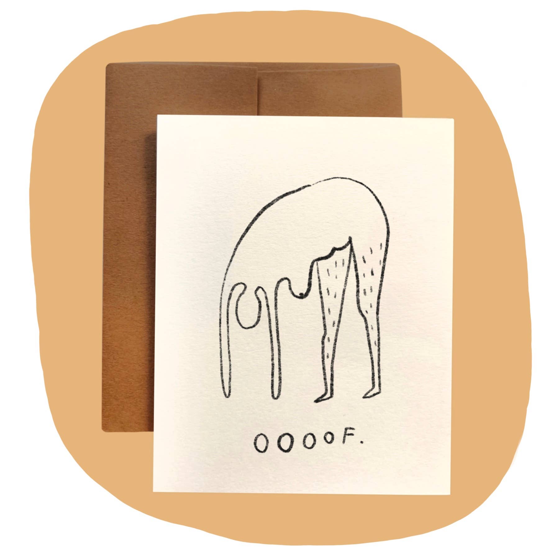 "OOOF" Greeting Card