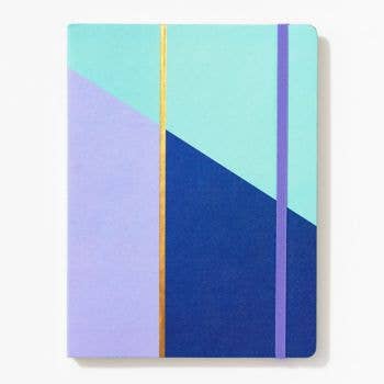 "Blue Colorblkd" Casebound Notebook